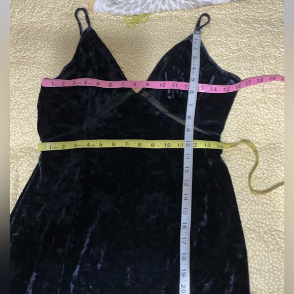 Free People Intimately Low Key Crush Velvet Cut Out Maxi Slip Dress - Picture 11 of 16